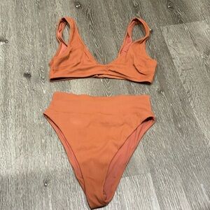 Aerie Rust bikini. Large Top Medium Bottom
